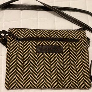 VAAN & CO. Crossbody NWT.  Brown and tan with soft leather back.